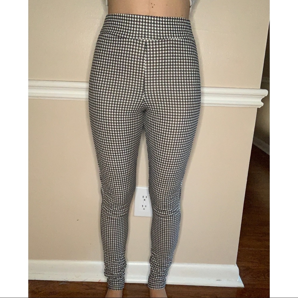 Houndstooth Print Pant